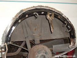 Bmw wheel arch rust repair #5