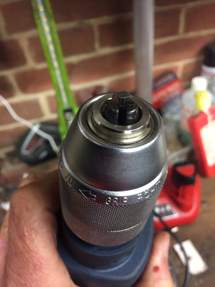 Bosch GSB 13 RE keyless chuck won t tighten fully. MIG Welding Forum