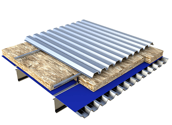 Knauf Insulation Built Up Metal Roof insulation Glass Mineral Wool.png